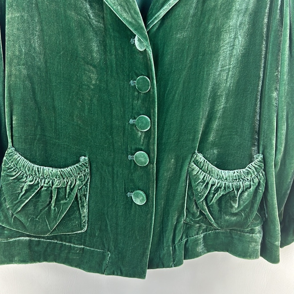 The Territory Ahead Button Down Velour Jacket Blazer, MP - Picture 3 of 9